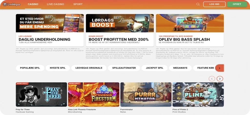 LeoVegas casino anmeldelse og platform