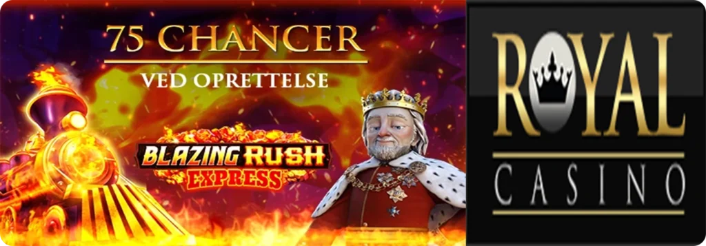Få 75 gratis chancer på Royal Casino og vind penge uden indbetaling